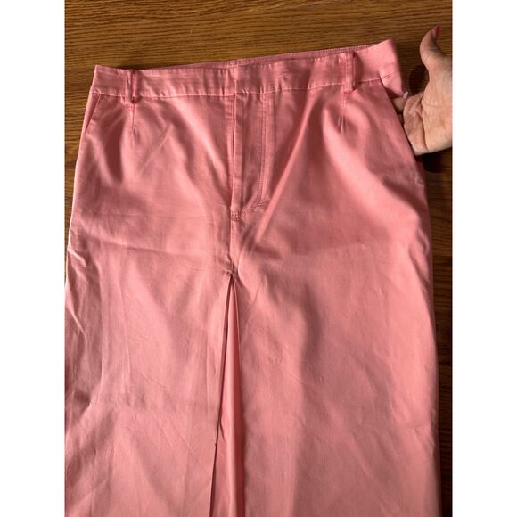 SIR. THE LABEL woven midi skirt GIACOMO SPLIT SKIRT IN PINK size 3 / us L - Picture 15 of 15